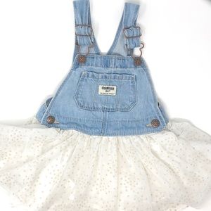 Toddler girls overall tutu dress